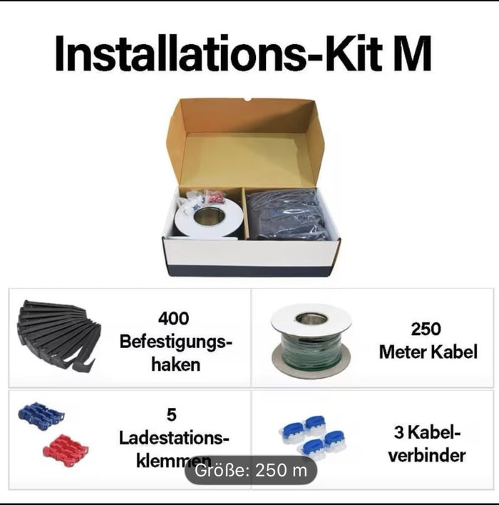 Begrenzungskabel Installationskit Mähroboter M+ 250m alle Modelle 400 Haken